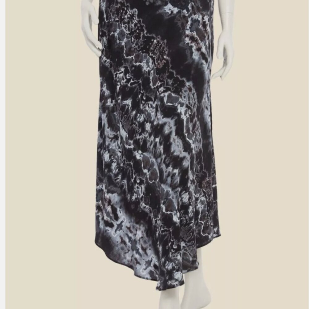 Peyton Jensen Mari Maxi Skirt black and grey tie dye from Evereve size Small